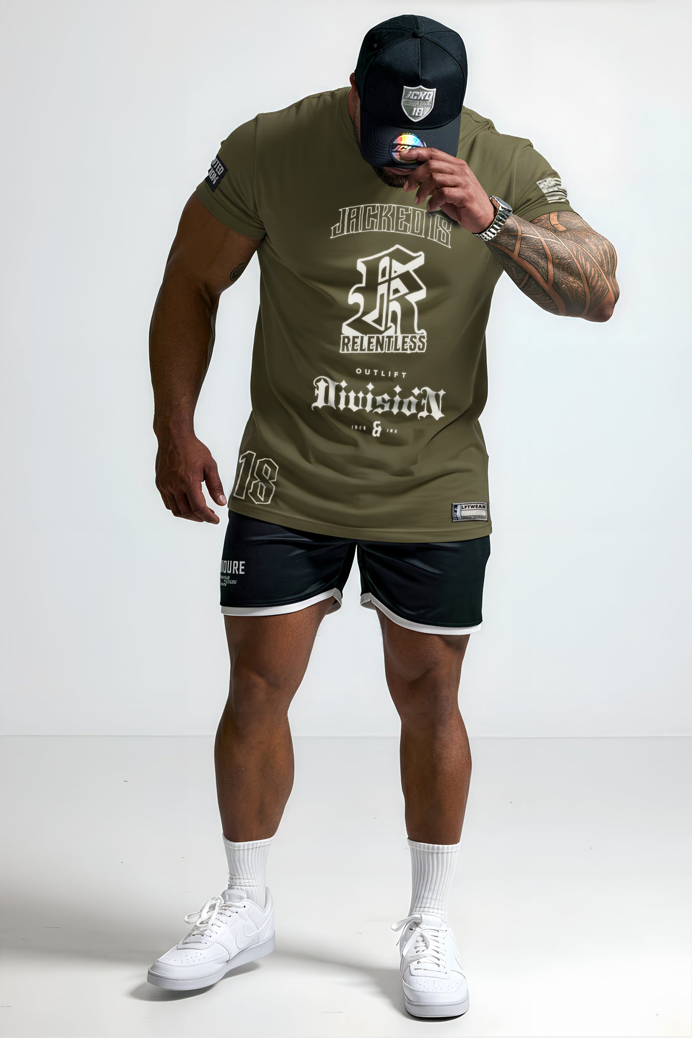 3018 ARMY-G RELENTLESS TEE