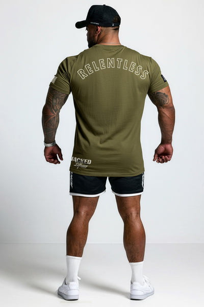 3018 ARMY-G RELENTLESS TEE