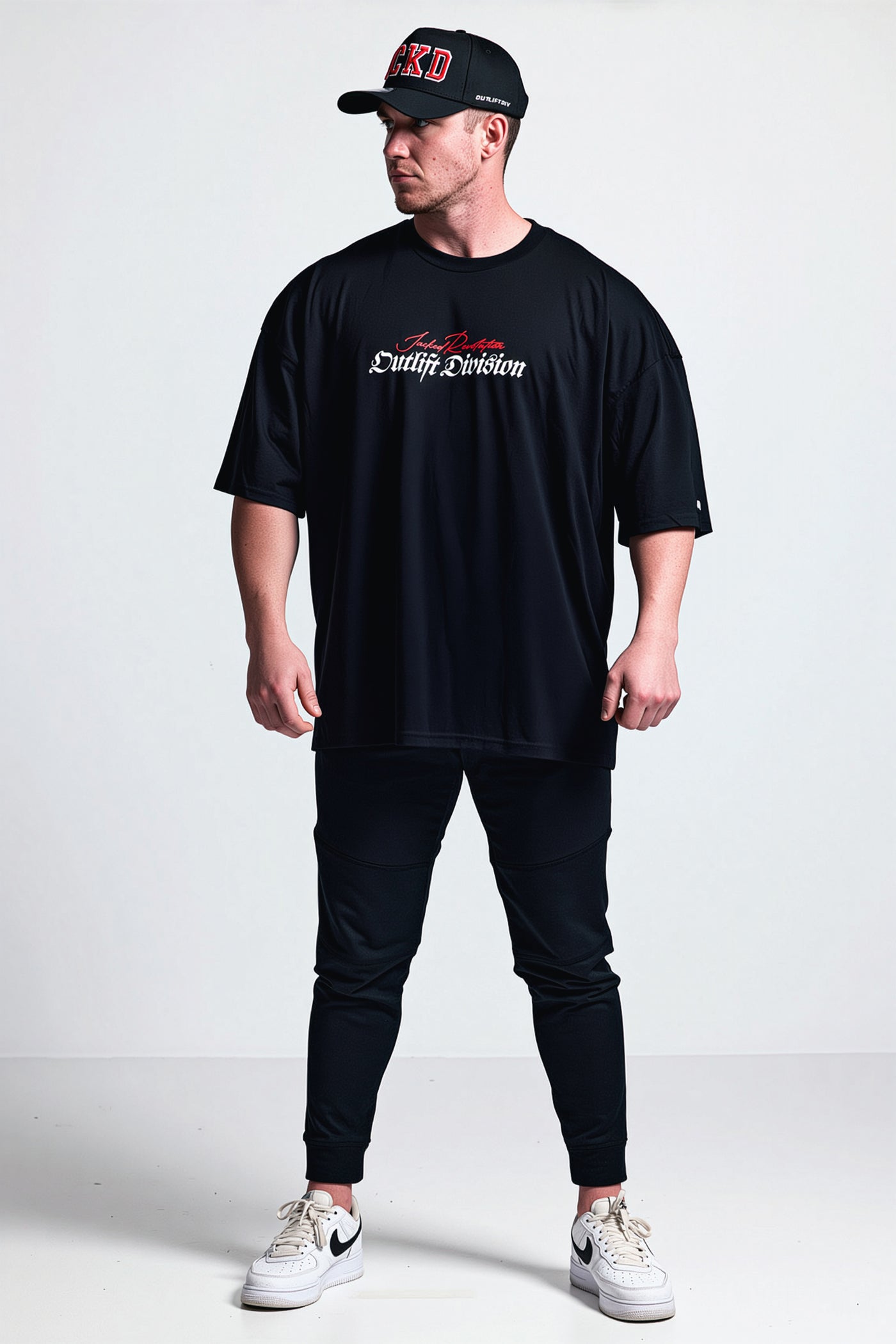 4018 SIGNATURE RED OVERSIZED TEE