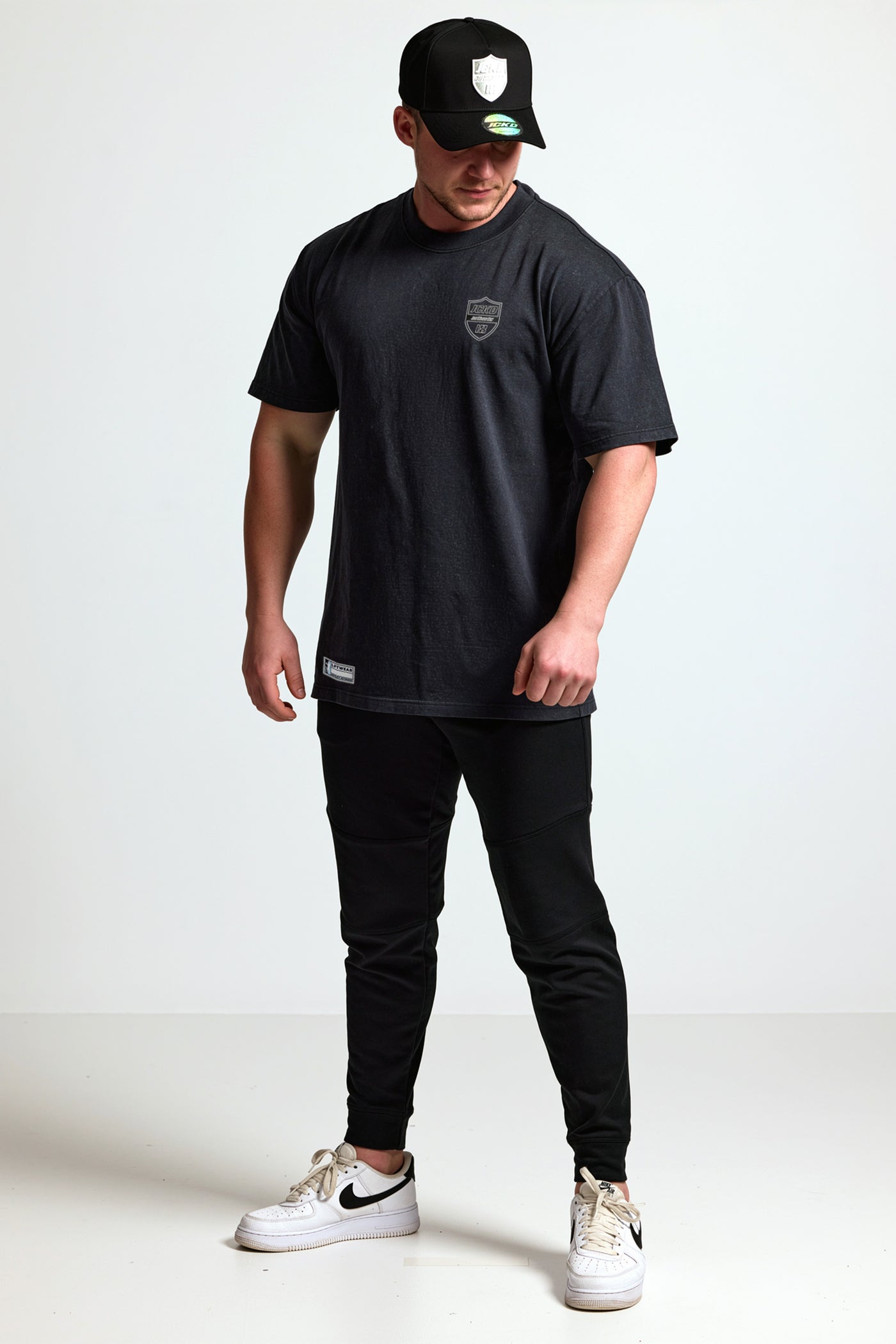 5018 BLACK ON BLACK OVERSIZED
