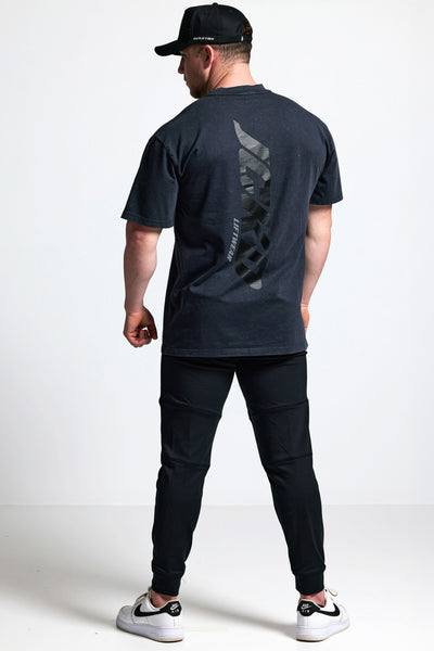 5018 BLACK ON BLACK OVERSIZED